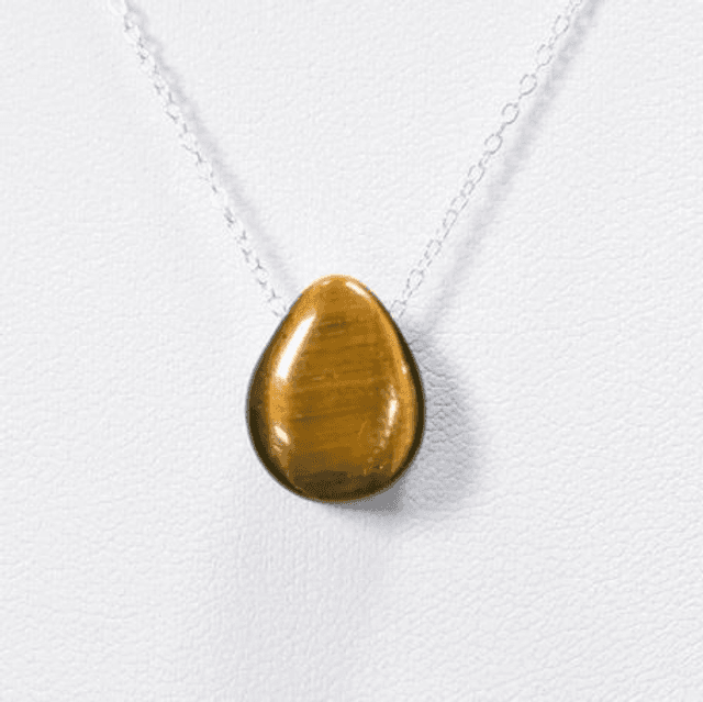 ♡ Collier Oeil du Tigre en argent ♡